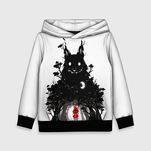 Детская толстовка Красная шапочка / 3D-Черный – фото 1