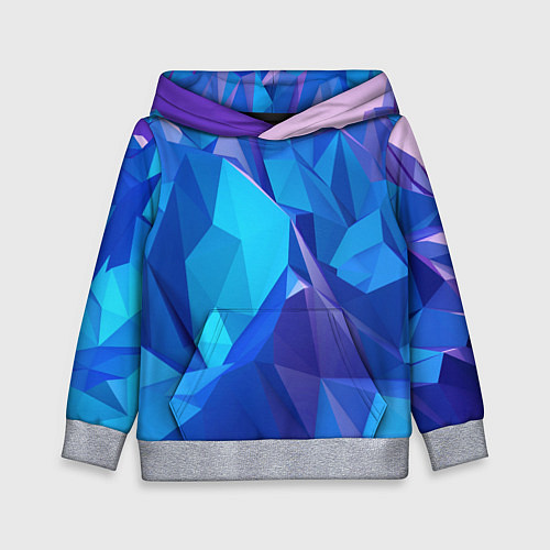 Детская толстовка NEON CRYSTALLS / 3D-Меланж – фото 1