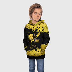 Толстовка-худи детская BENDY AND THE INK MACHINE, цвет: 3D-черный — фото 2