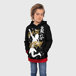 Толстовка-худи детская Haikyuu Haikyu Haikuu, цвет: 3D-красный — фото 2