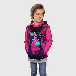 Толстовка-худи детская AMONG US, цвет: 3D-меланж — фото 2