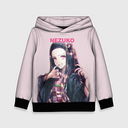 Толстовка-худи детская Nezuko, цвет: 3D-черный