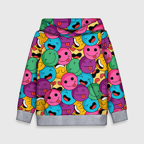 Детская толстовка Pattern / 3D-Меланж – фото 1
