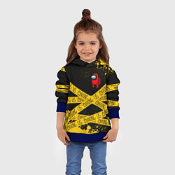 Толстовка-худи детская AMONG US Амонг Ас, цвет: 3D-синий — фото 2
