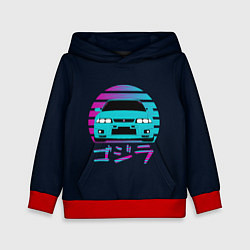 Толстовка-худи детская Skyline R33, цвет: 3D-красный