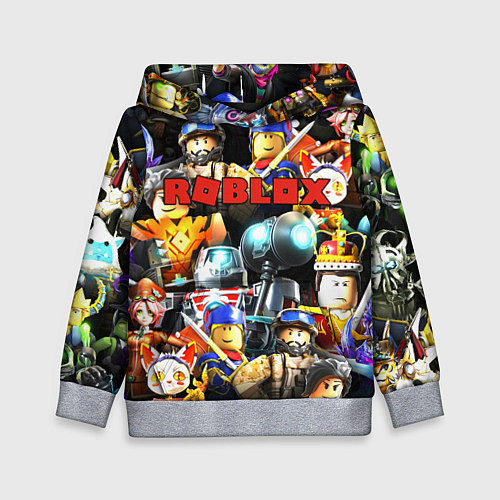 Детская толстовка ROBLOX / 3D-Меланж – фото 1