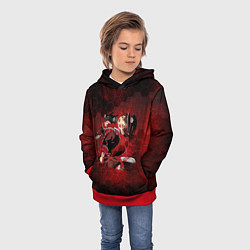 Толстовка-худи детская Ханако, цвет: 3D-красный — фото 2