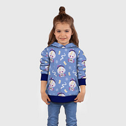 Толстовка-худи детская Genshin Impact, цвет: 3D-синий — фото 2