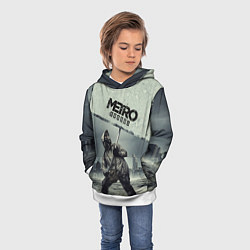Толстовка-худи детская Metro Exodus, цвет: 3D-белый — фото 2