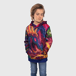 Толстовка-худи детская HYPER BEAST, цвет: 3D-синий — фото 2