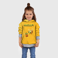 Толстовка-худи детская Minecraft, цвет: 3D-меланж — фото 2