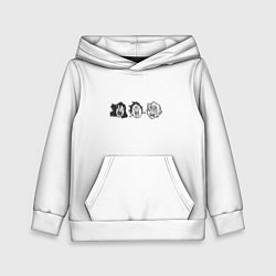 Толстовка-худи детская DEMON SLAYER, цвет: 3D-белый