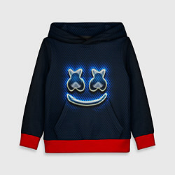 Толстовка-худи детская Marshmello, цвет: 3D-красный