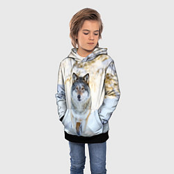 Толстовка-худи детская Я зимой, цвет: 3D-черный — фото 2