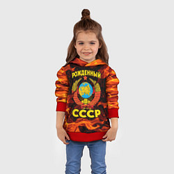 Толстовка-худи детская СССР, цвет: 3D-красный — фото 2