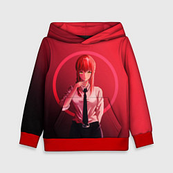 Толстовка-худи детская Человек Бензопила, цвет: 3D-красный