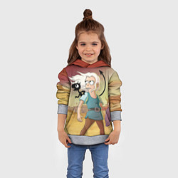 Толстовка-худи детская Разочарование, цвет: 3D-меланж — фото 2