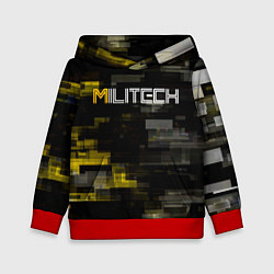 Толстовка-худи детская MILITECH камуфляж Cyberpunk 2077, цвет: 3D-красный