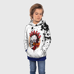 Толстовка-худи детская Cyberpunk 2077, цвет: 3D-синий — фото 2