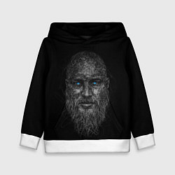 Толстовка-худи детская Ragnar Lodbrok, цвет: 3D-белый