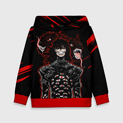 Толстовка-худи детская Hellsing Хеллсинг, цвет: 3D-красный