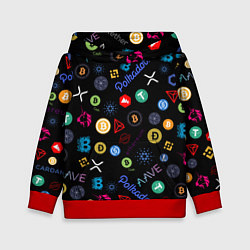 Детская толстовка ЛОГОТИПЫ КРИПТОВАЛЮТ Z