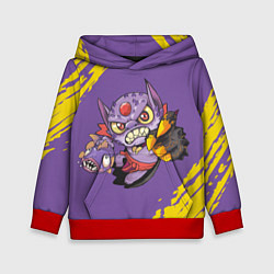 Толстовка-худи детская Лион Dota 2, цвет: 3D-красный