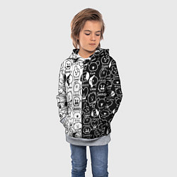 Толстовка-худи детская BTS BT21, цвет: 3D-меланж — фото 2