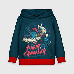 Толстовка-худи детская Night Crawler Dota 2, цвет: 3D-красный
