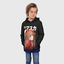 Толстовка-худи детская Asuka, цвет: 3D-синий — фото 2