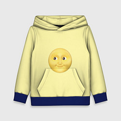 Толстовка-худи детская Светлая луна, цвет: 3D-синий