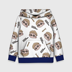 Толстовка-худи детская Нанами Кенто Магическая битва, цвет: 3D-синий