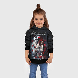 Толстовка-худи детская NIGHTWISH, цвет: 3D-черный — фото 2