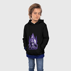 Толстовка-худи детская YURU CAMP, цвет: 3D-синий — фото 2