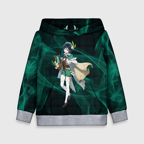 Детская толстовка Genshin Impact - Venti / 3D-Меланж – фото 1