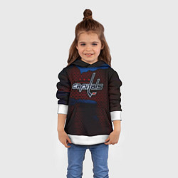 Толстовка-худи детская WASHINGTON CAPITALS, цвет: 3D-белый — фото 2