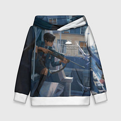 Толстовка-худи детская Пятый снайпер, цвет: 3D-белый