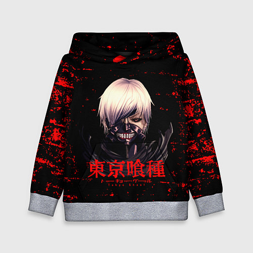 Детская толстовка Токийский гуль Tokyo Ghoul / 3D-Меланж – фото 1