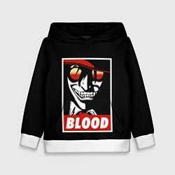 Толстовка-худи детская Hellsing, цвет: 3D-белый