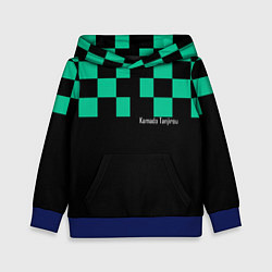 Толстовка-худи детская Kamado Tanjirou Kimetsu no Yaiba, цвет: 3D-синий