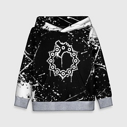 Толстовка-худи детская 7 СМЕРТНЫХ ГРЕХОВ МЕЛИОДАС, цвет: 3D-меланж