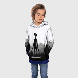 Толстовка-худи детская SIREN HEAD DARK FOREST, цвет: 3D-синий — фото 2