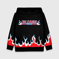 Толстовка-худи детская BLEACH FLAME БЛИЧ ПЛАМЯ, цвет: 3D-черный