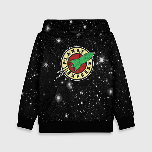 Детская толстовка Межпланетный Экспресс Футурама / 3D-Черный – фото 1