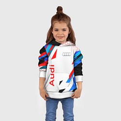 Толстовка-худи детская AUDI АУДИ SPORT, цвет: 3D-белый — фото 2