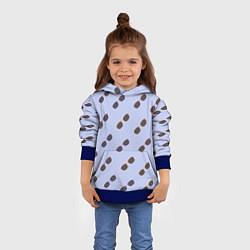 Толстовка-худи детская Разноцветные очки, цвет: 3D-синий — фото 2