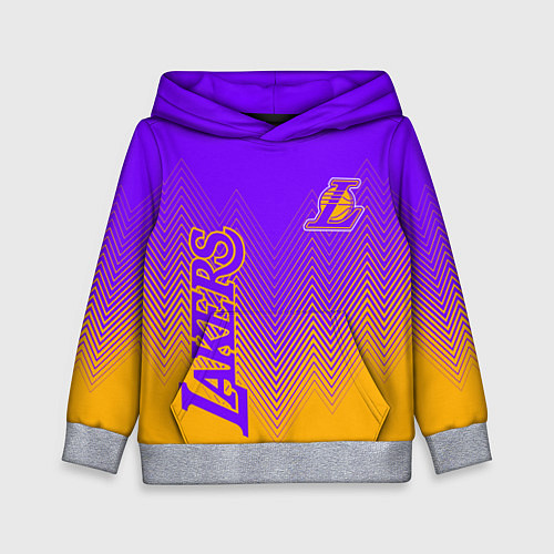 Детская толстовка LOS ANGELES LAKERS ЛЕЙКЕРС / 3D-Меланж – фото 1