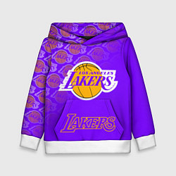 Толстовка-худи детская LOS ANGELES LAKERS ЛЕЙКЕРС, цвет: 3D-белый