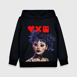 Толстовка-худи детская Love, Death and Robots Lora Z, цвет: 3D-черный