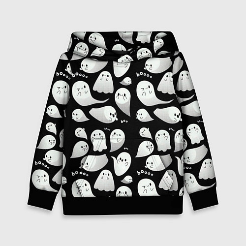 Детская толстовка Boo Привидения / 3D-Черный – фото 1